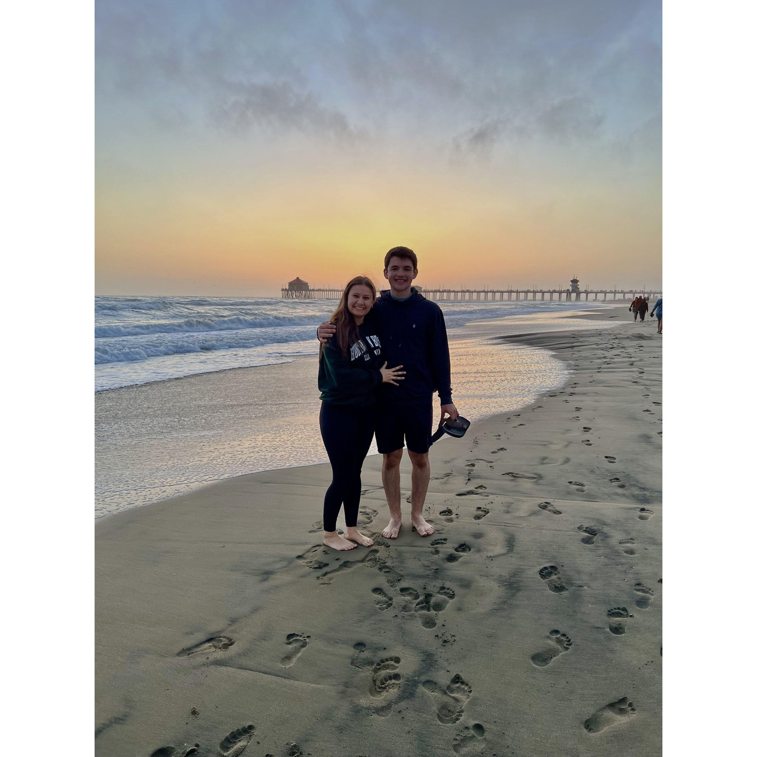Our first trip togehter! Logan's parents took us to Huntington Beach, CA for a long weekend. It was so sweet to experience the beach together and make memories in a new place!