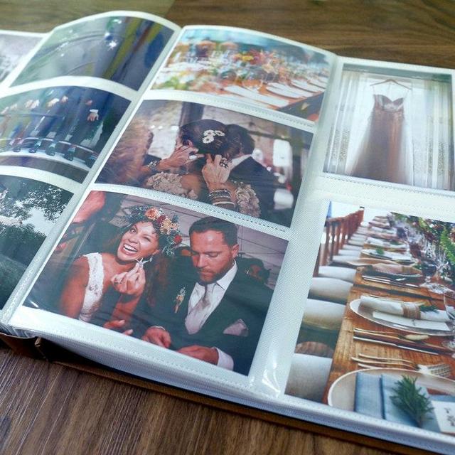 Personalized Leather Photo Album with sleeves /for 550-880 4x6" photos/our adventure Book/Custom Wedding Scrapbook/Family Travel Photo Album