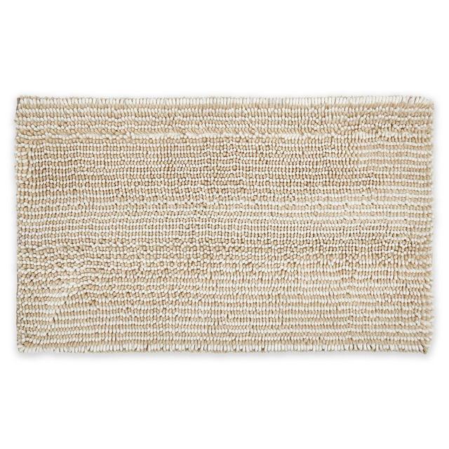Home Dynamix Ultimate Luxury Heathered 21" x 34" Bath Mat in Beige