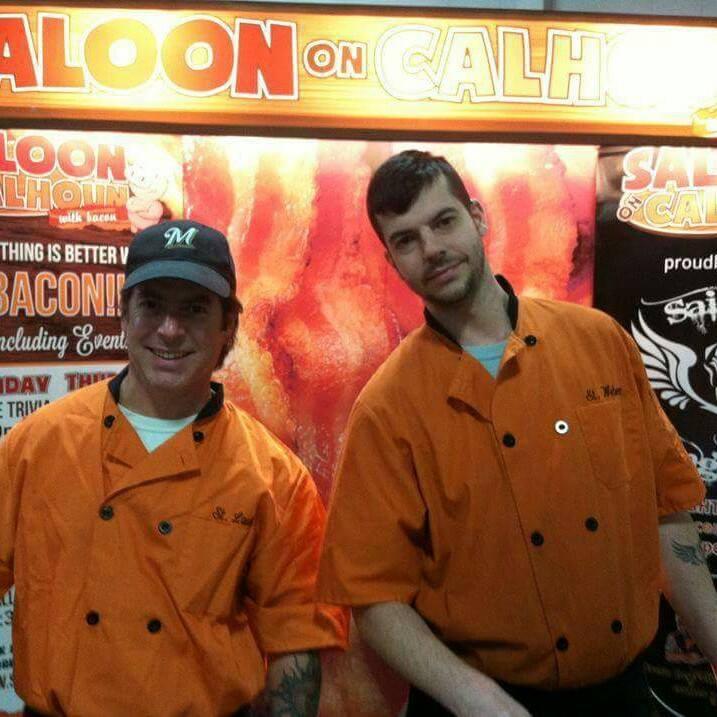Chris & Louis representing Saloon on Calhoun and Saints of Wingsconsin at Wing Fest.  They took 2nd place overall!