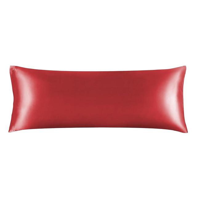 BEDELITE Satin Body Pillow Cover, Super Soft and Cooling Body Pillow Pillowcase for Hair and Skin, Breathable Silky Full Long Pillowcase Cover(20"x54", Baked Apple)