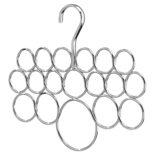 InterDesign® Axis 18-Loop Snag-Free Scarf Holder in Chrome