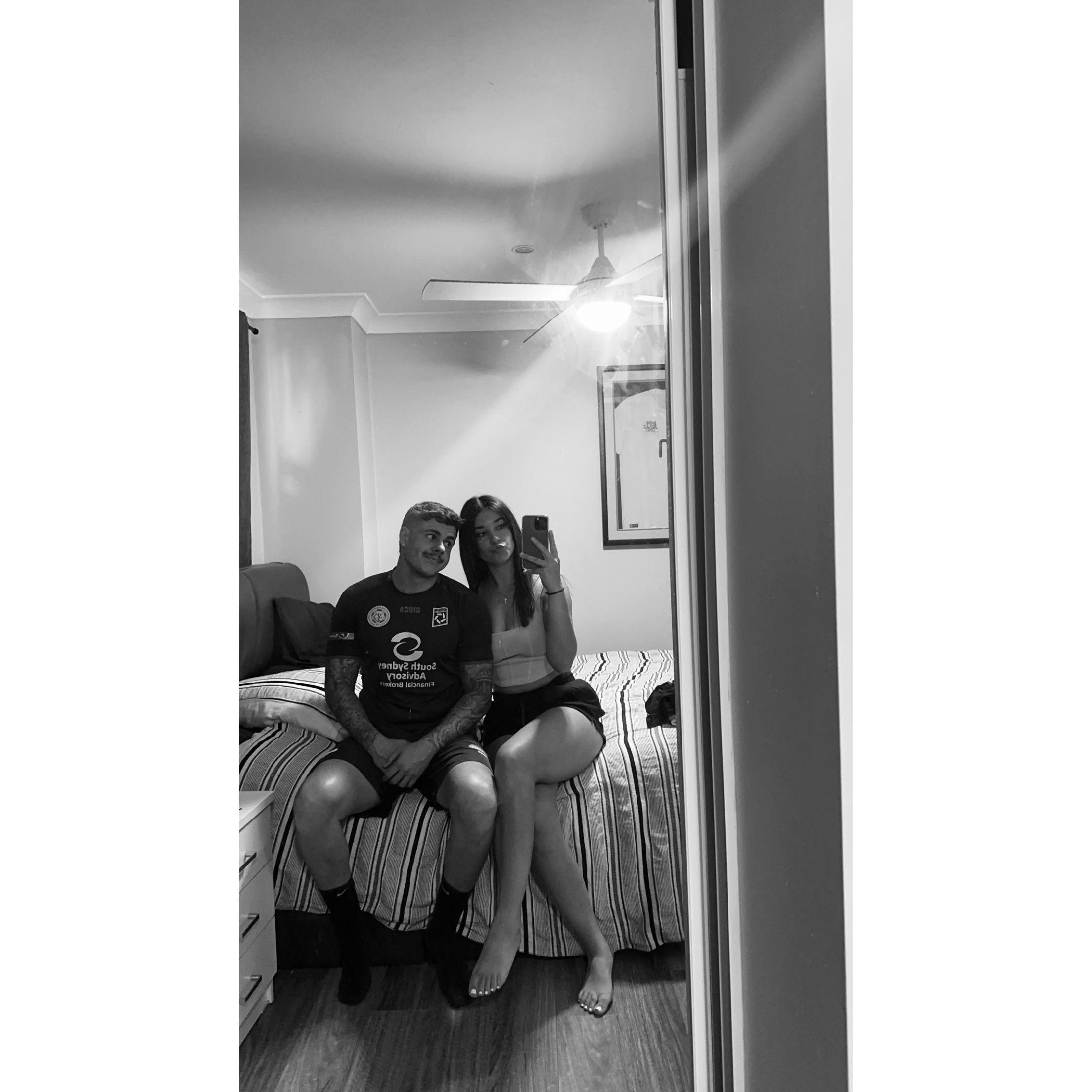 We first said I love you prior to taking this picture