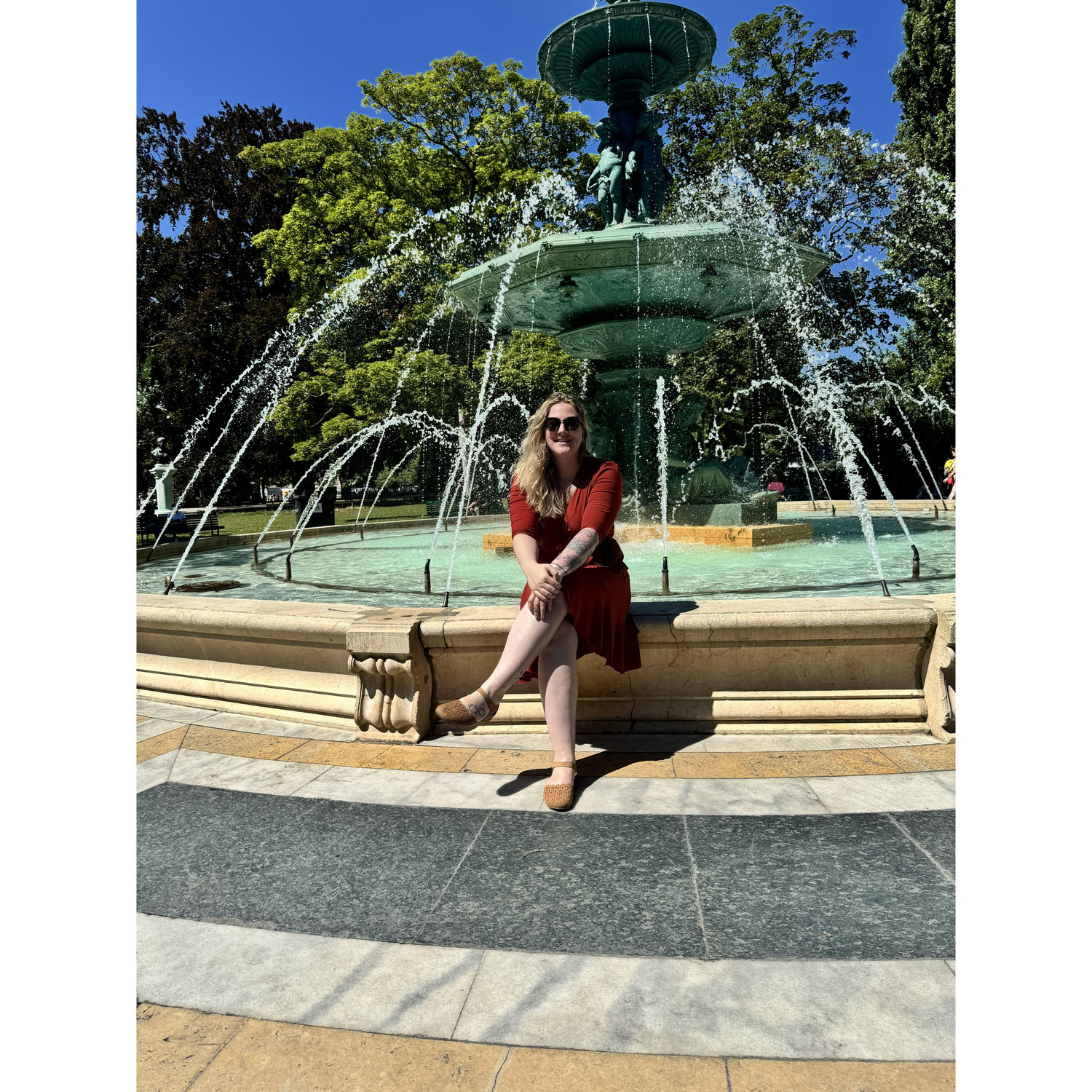 Fontaine Des Quatre-saisons in Geneva, Switzerland.