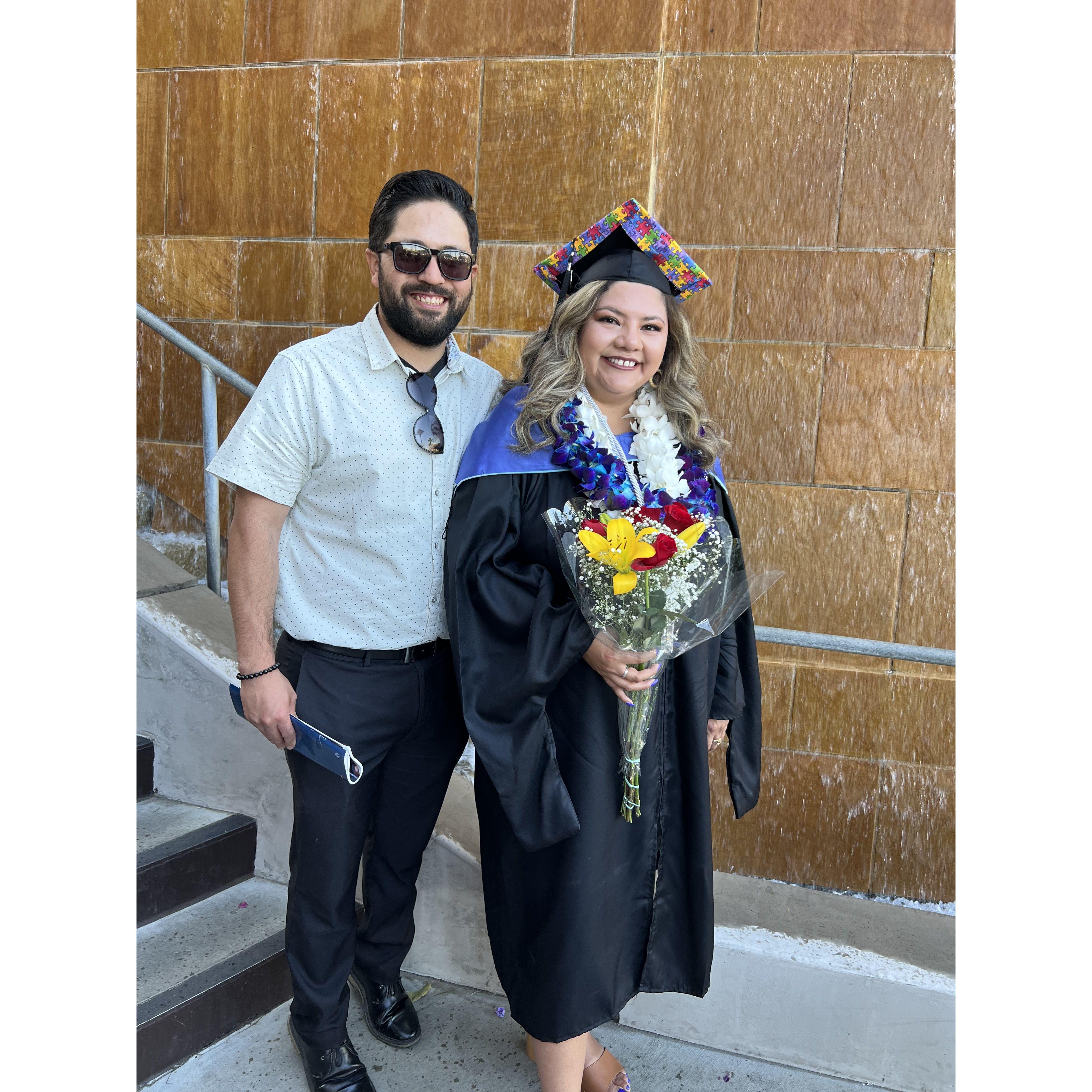 Rene and Kristina have been together through monumental moments such as Kristina's Master's graduation!