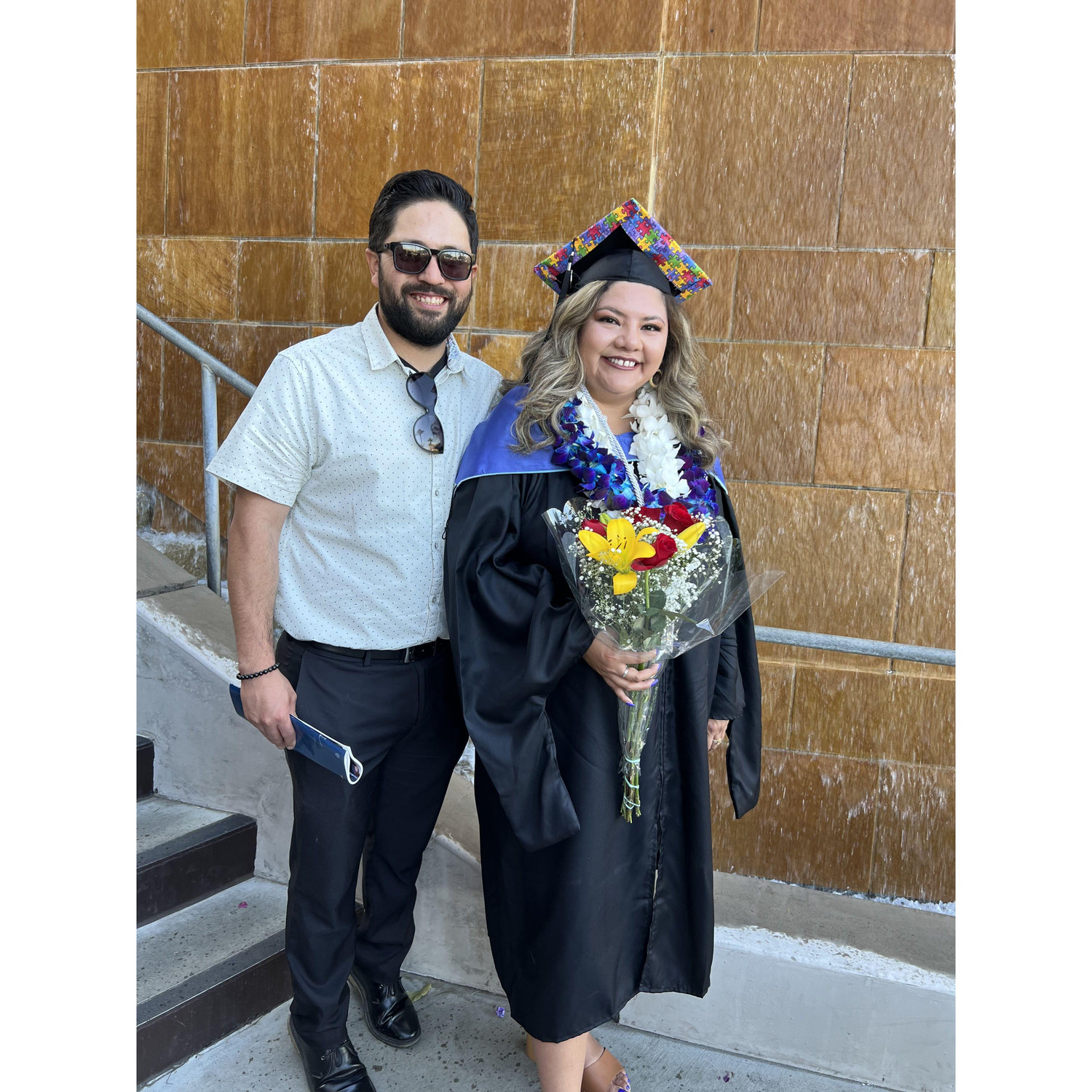 Rene and Kristina have been together through monumental moments such as Kristina's Master's graduation!