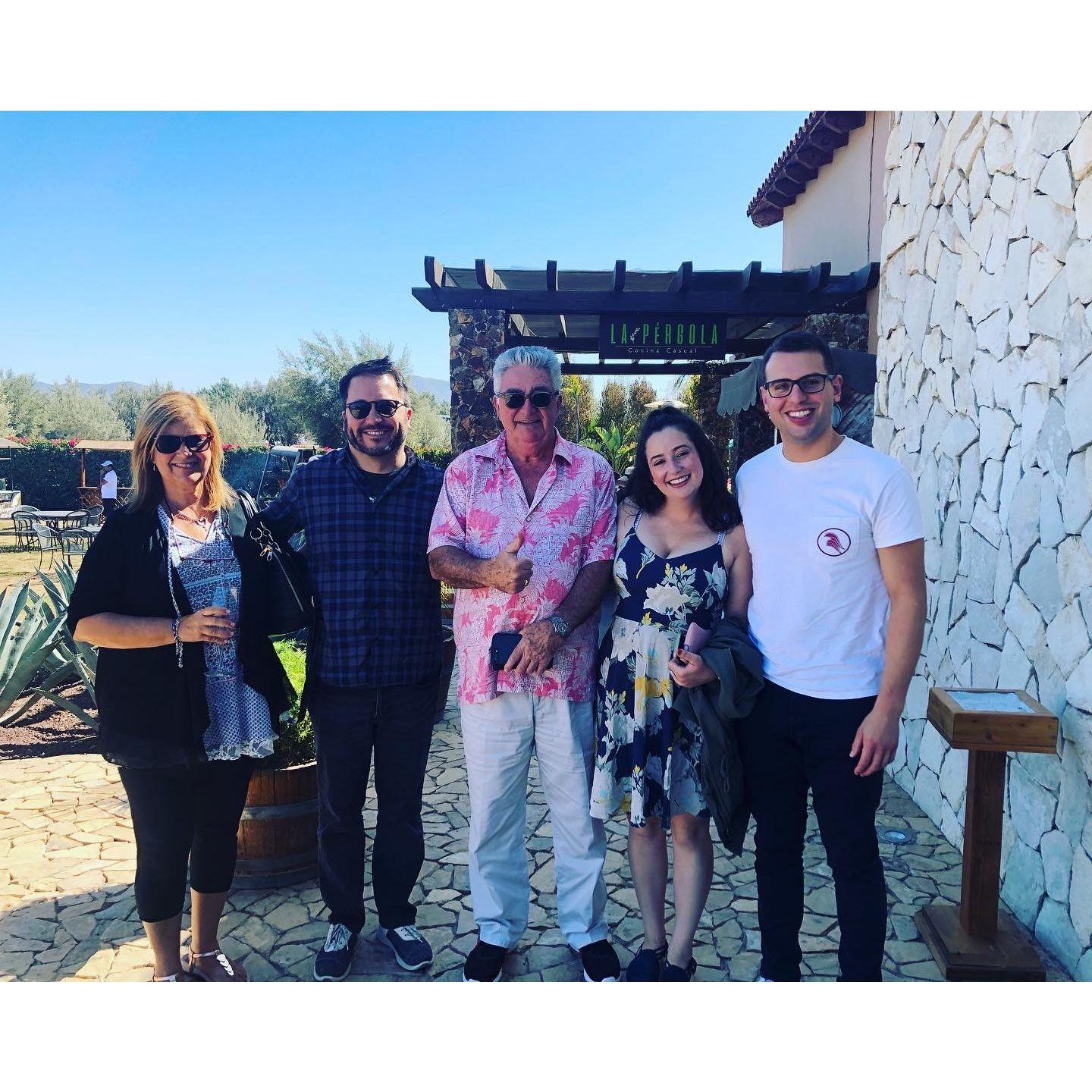 November 2019: They went to wineries with Grace's family in the Guadalupe Valley...the first trip of many!