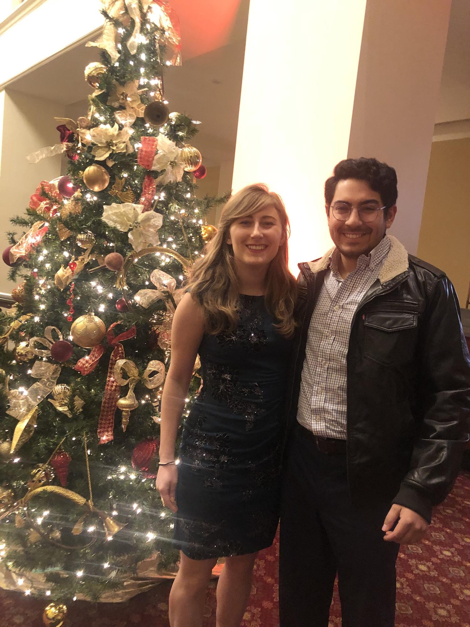 Esteban and Mallory after seeing the Nutcracker in Athens