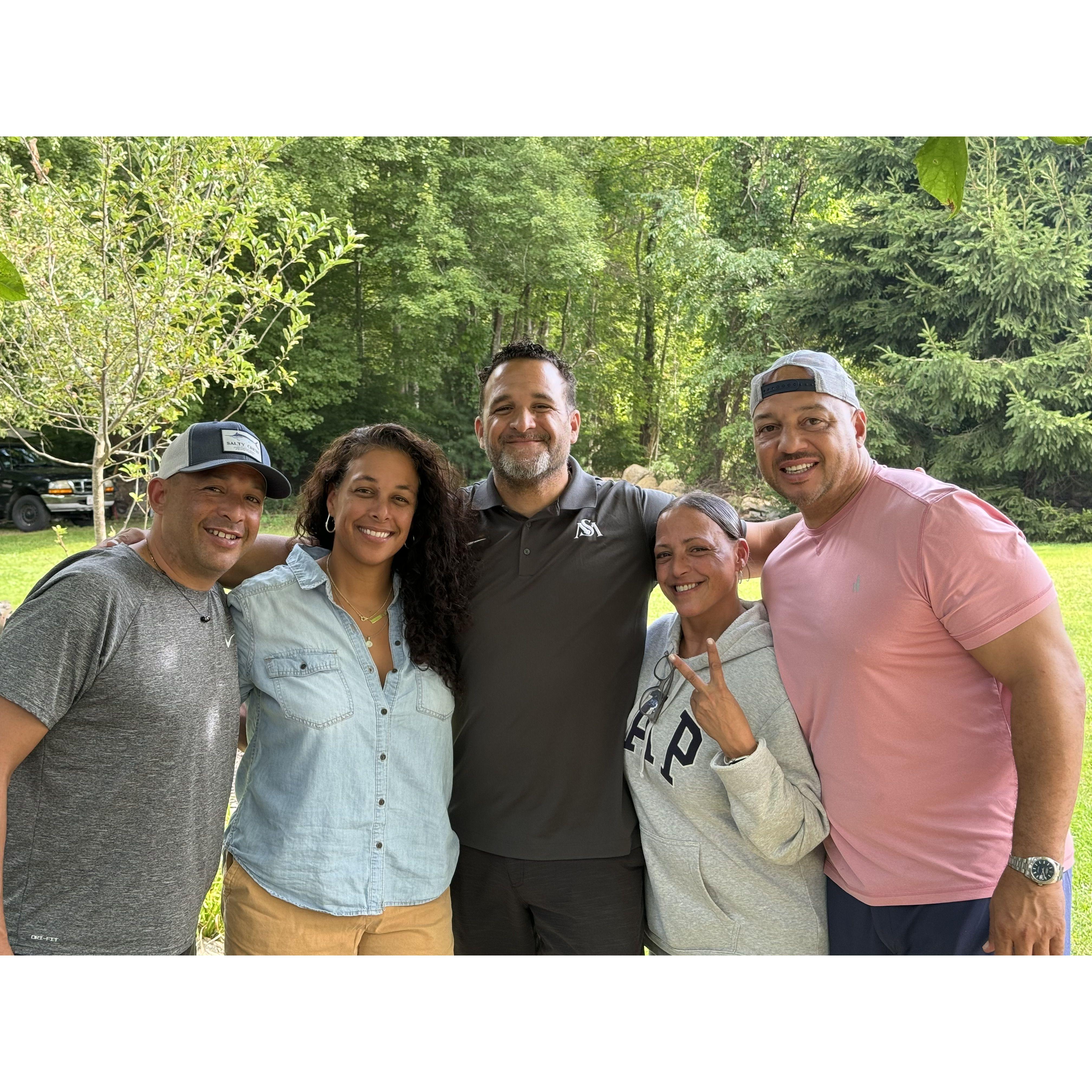 Ryan, Rhea, Rick, Robin DaSilva with JB