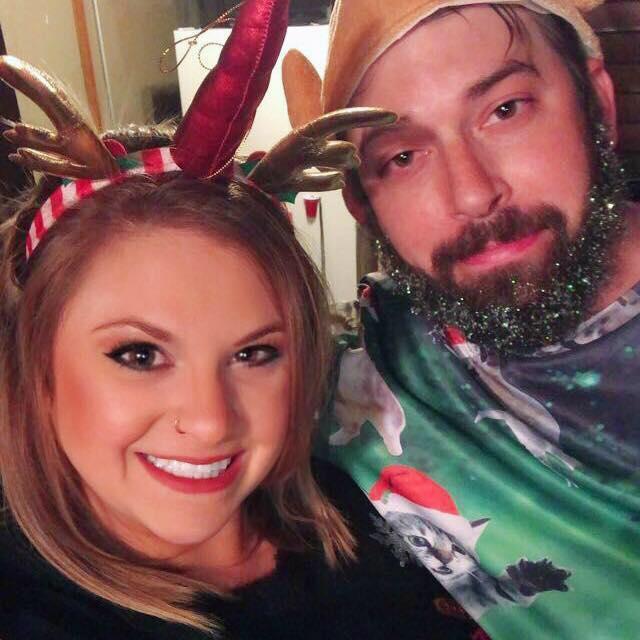 We always have to be extra for Christmas. Zach was not a fan of the sparkly beard at first but it grew on him, and as you can see he looks fabulous.