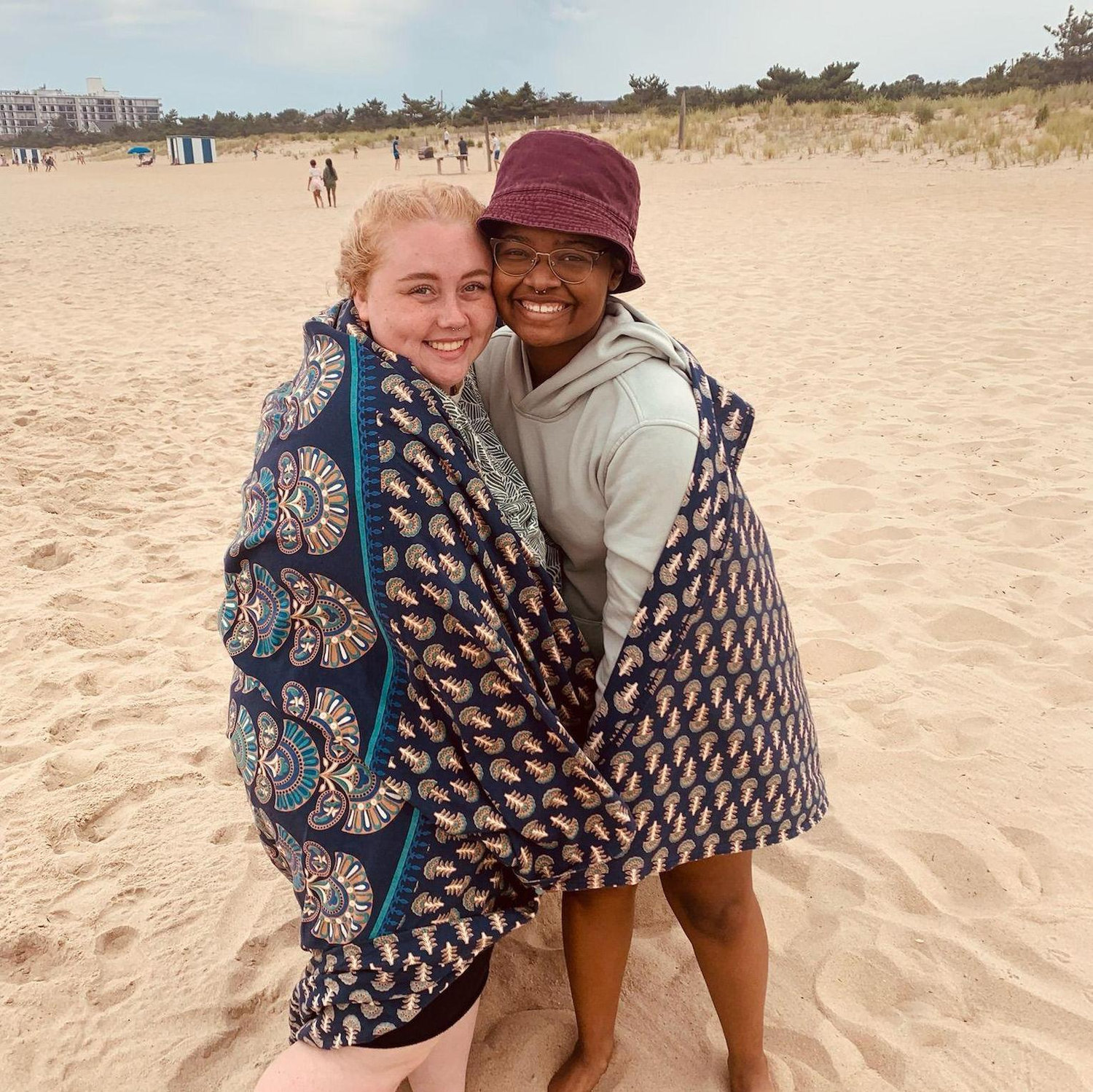 First beach trip, Aug. 2021