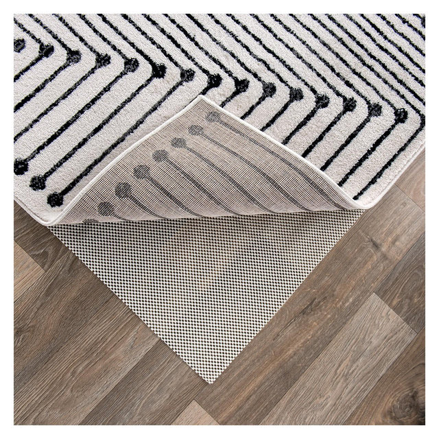WRGHOME Non Slip Rug Pad for Hard Surfaces - CREAM 9'x12'