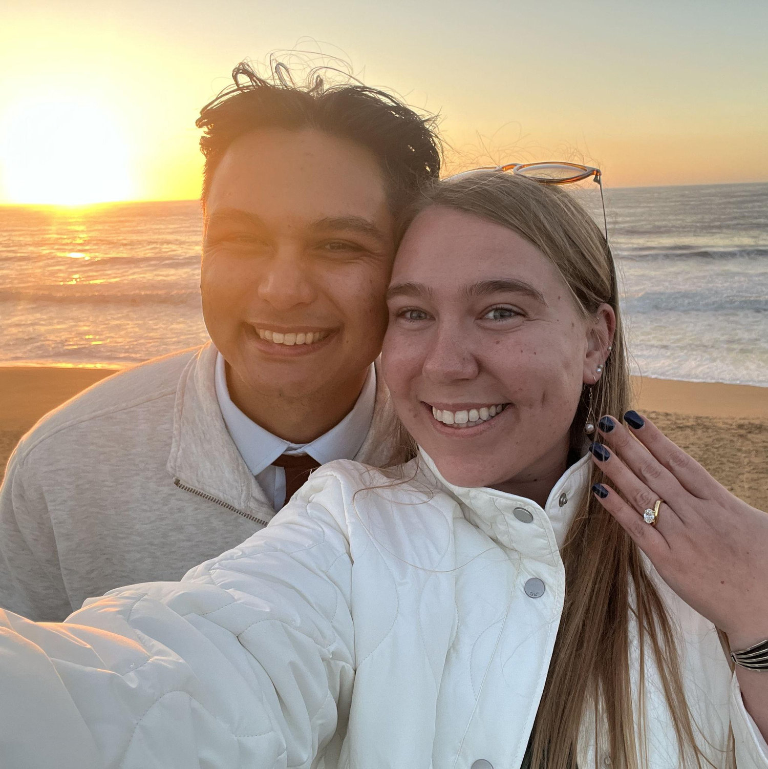Nick proposed in Half Moon Bay on our 4 year anniversary! 2025