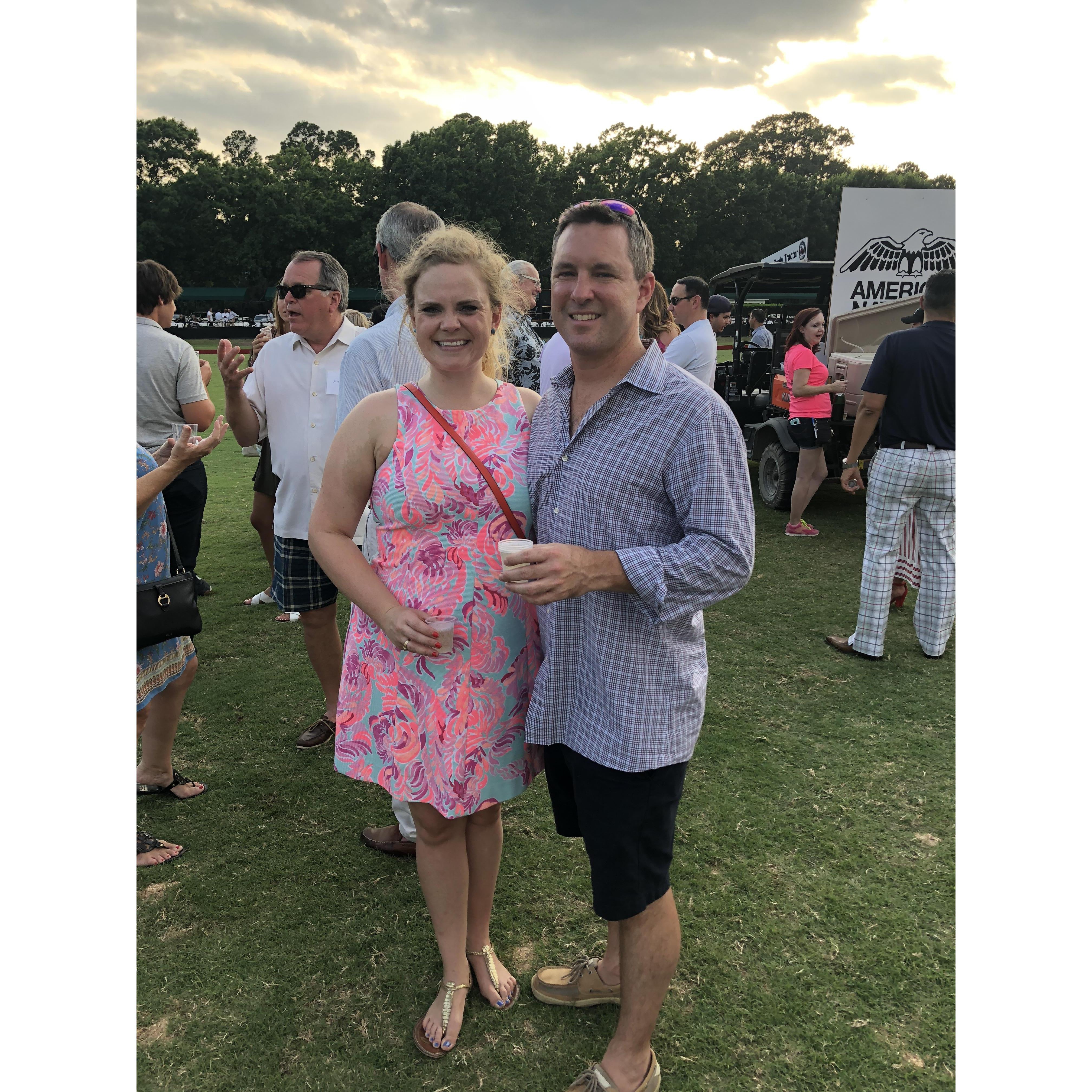 Stomping divots at the Houston Polo Club