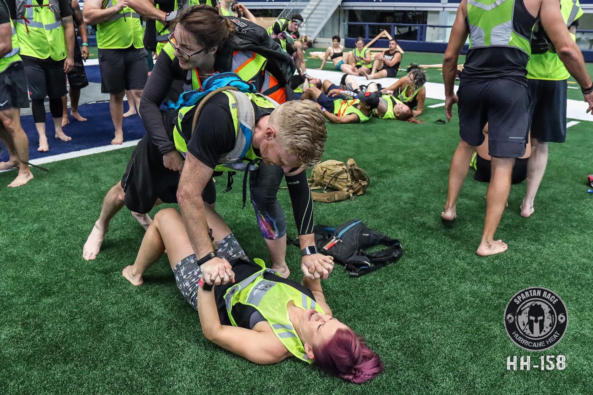 I cannot remember exactly what was going on here, but it is fabulous. Spartan ATT Stadium Hurricane Heat, June 2019