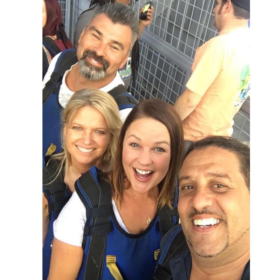Zip lining in Vegas!