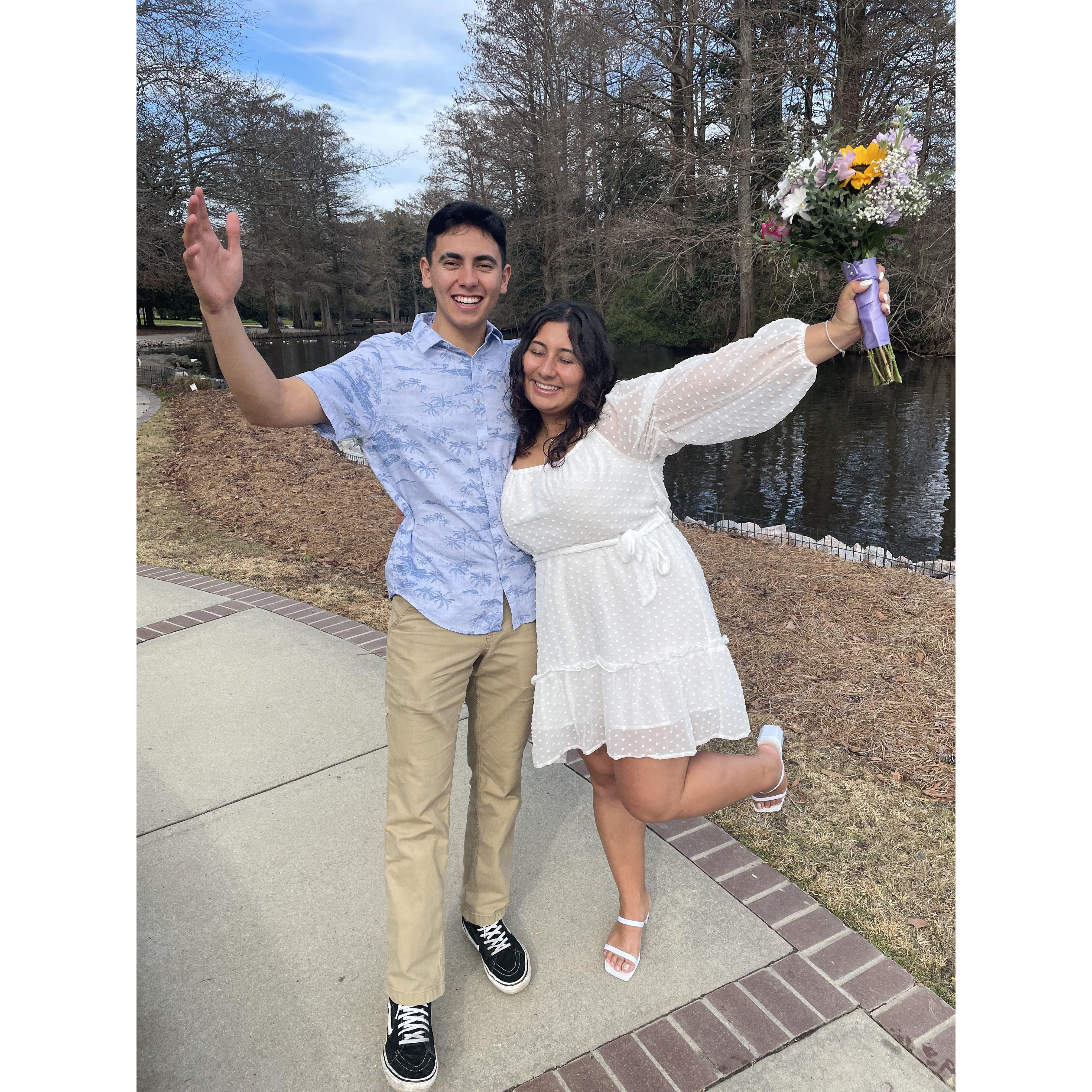 1.18.2023 -Eloped and got married!