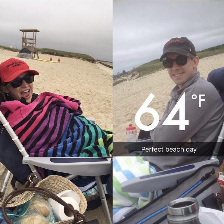 Our most memorable beach day! We had the whole Cape Cod Beach to ourselves, and you can see why!