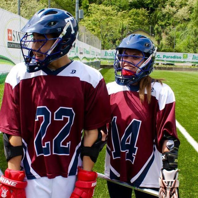 Playing lacrosse together