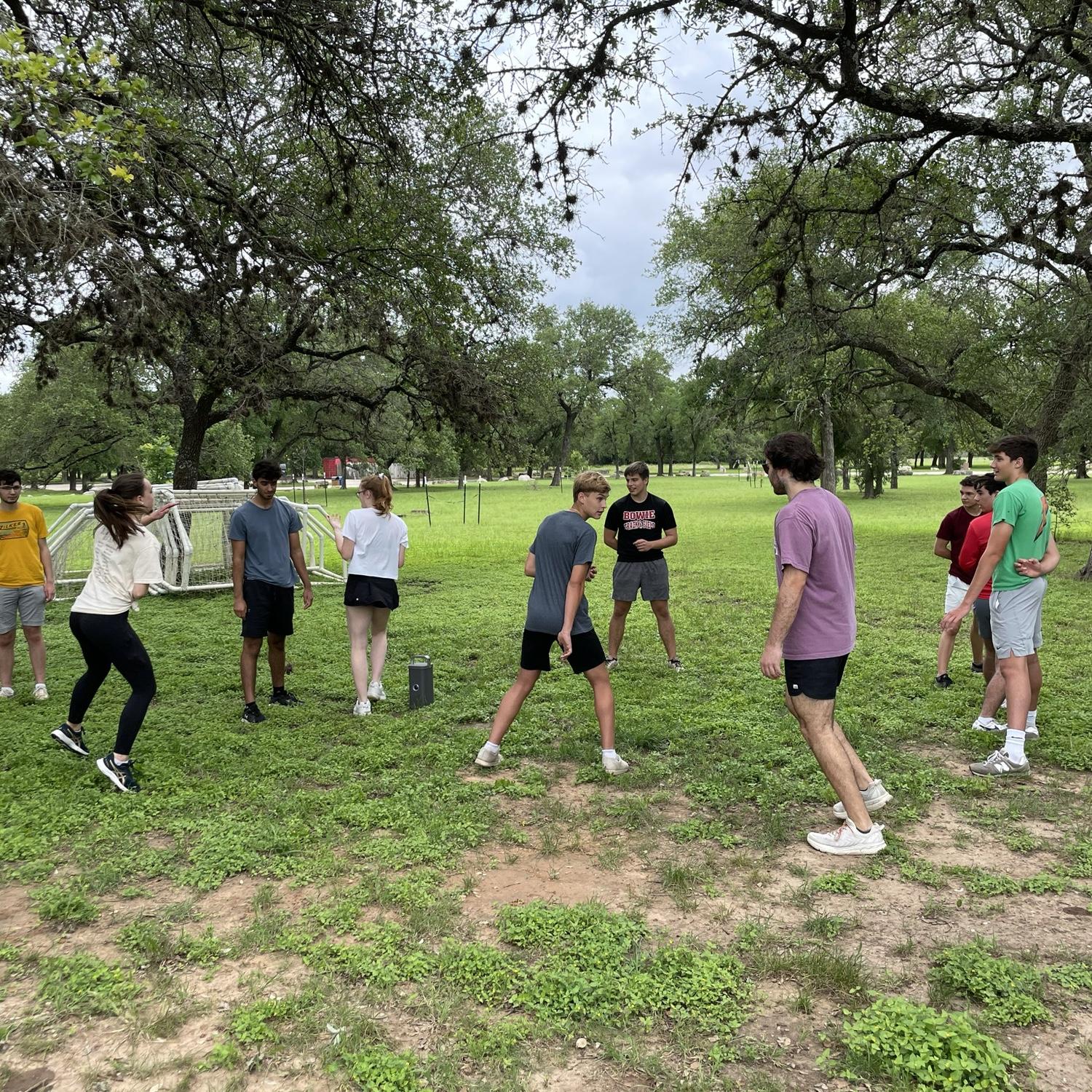 PALS park days at Bowie! This is the class where Kylee and Ben met through their friends, Blake and Kellen. We were playing Ninja in this photo.