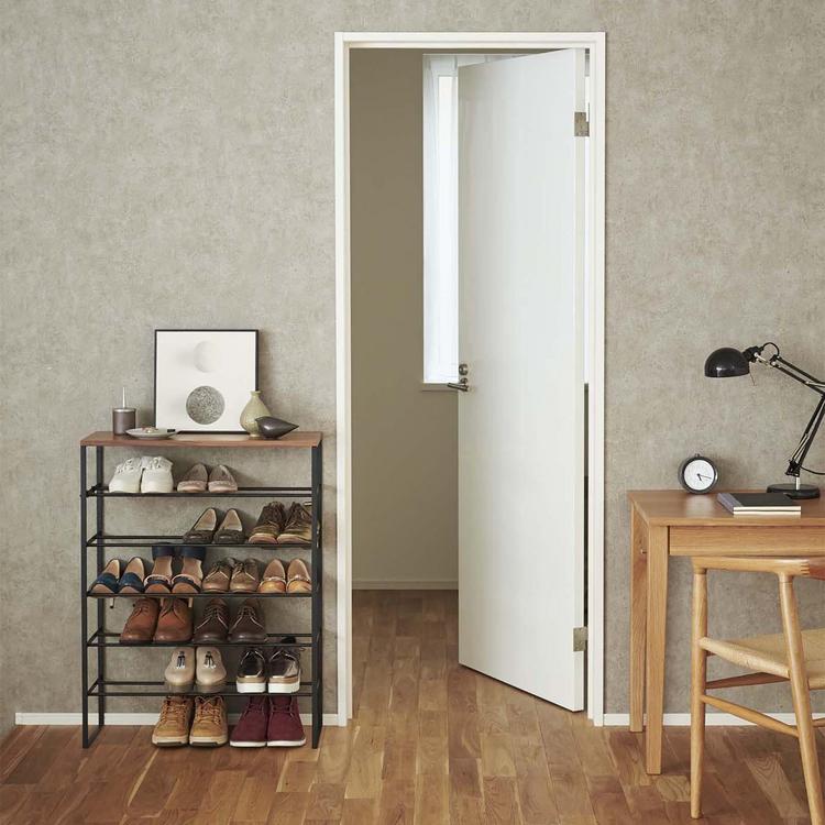 Yamazaki Home, Tower 6-Tier Wood Top Shoe Rack | Zola