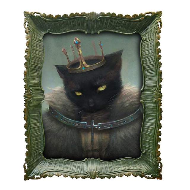 YULINKLIN 8x10 Vintage Picture Frame, Antique Green Gothic Ornate Baroque Style Photo Frame with Glass, Ideal for Dark Fantasy Art, Retro Tabletop & Wall Hanging Home Decor