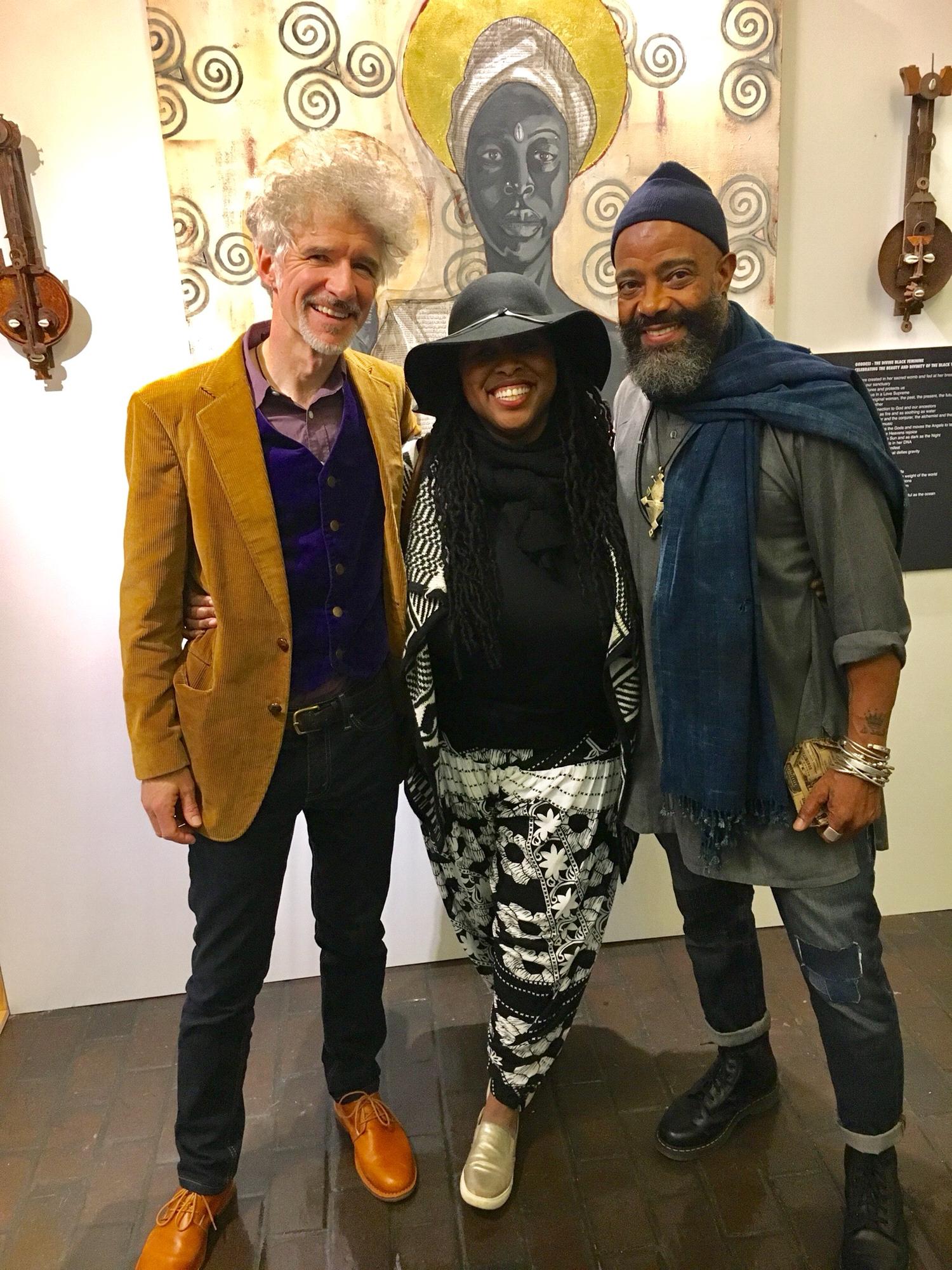 Here we are at Patrick Dougher's amazing art opening in Bed-Stuy. He knows more than anyone how long I've prayed for a love like this and how happy I've been since I met Claudia....