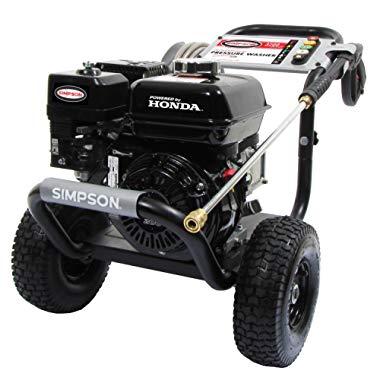 SIMPSON Cleaning PS3228 PowerShot Gas Pressure Washer Powered by Honda GX200, 3300 PSI at 2.5 GPM, Black