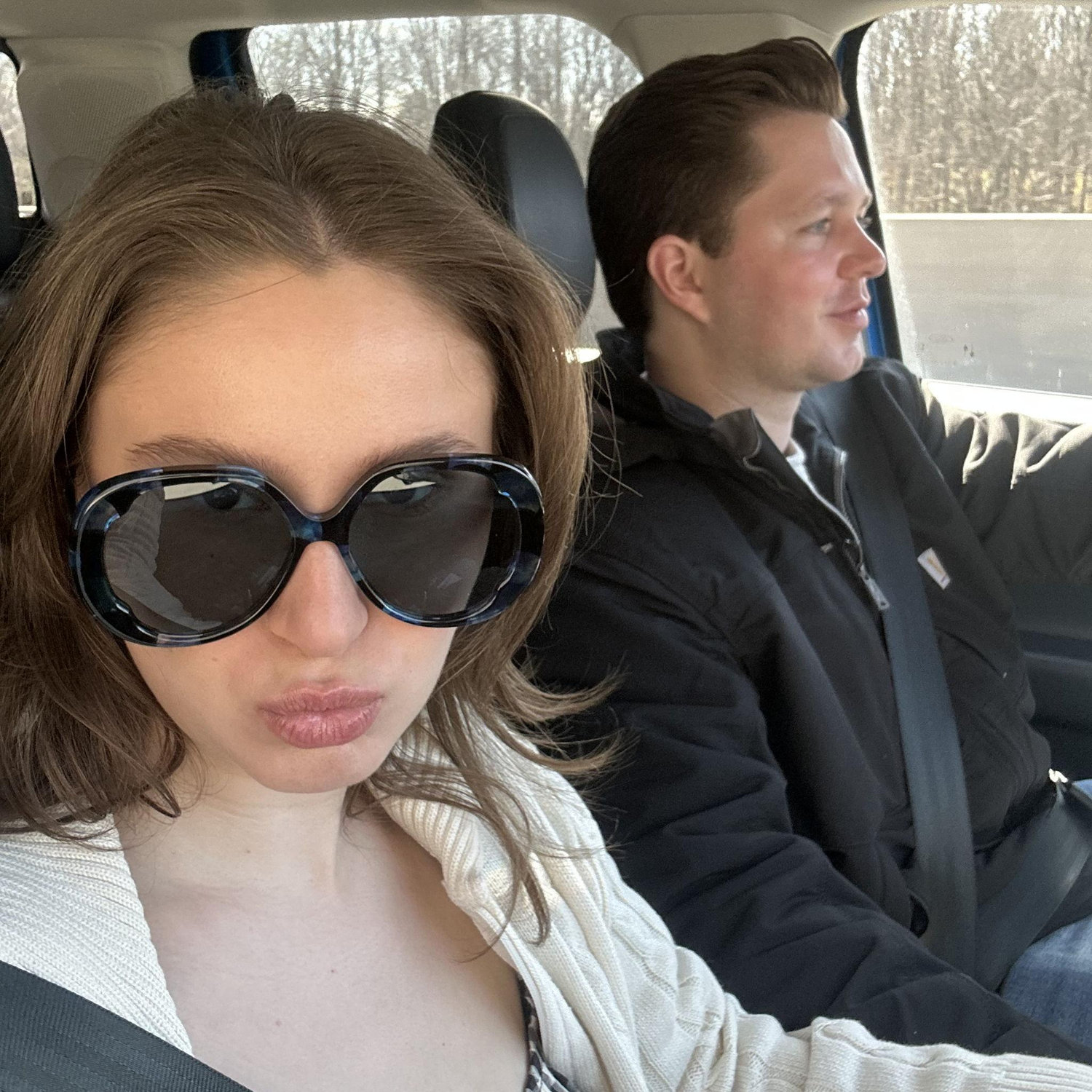 Andy and I on our way to pick tile that was "too expensive."