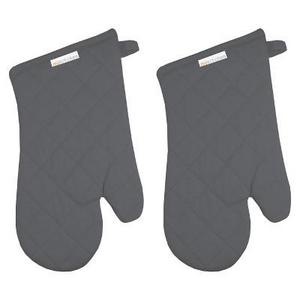 MU Kitchen - Oven Mitt (Set Of 2) Stainless Gray - Mu Kitchen
