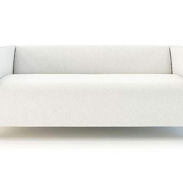 MASTERS OF COVERS Klippan Loveseat Slipcover for The IKEA 2 Seater Klippan Loveseat Sofa Cover Replacement-Cotton White