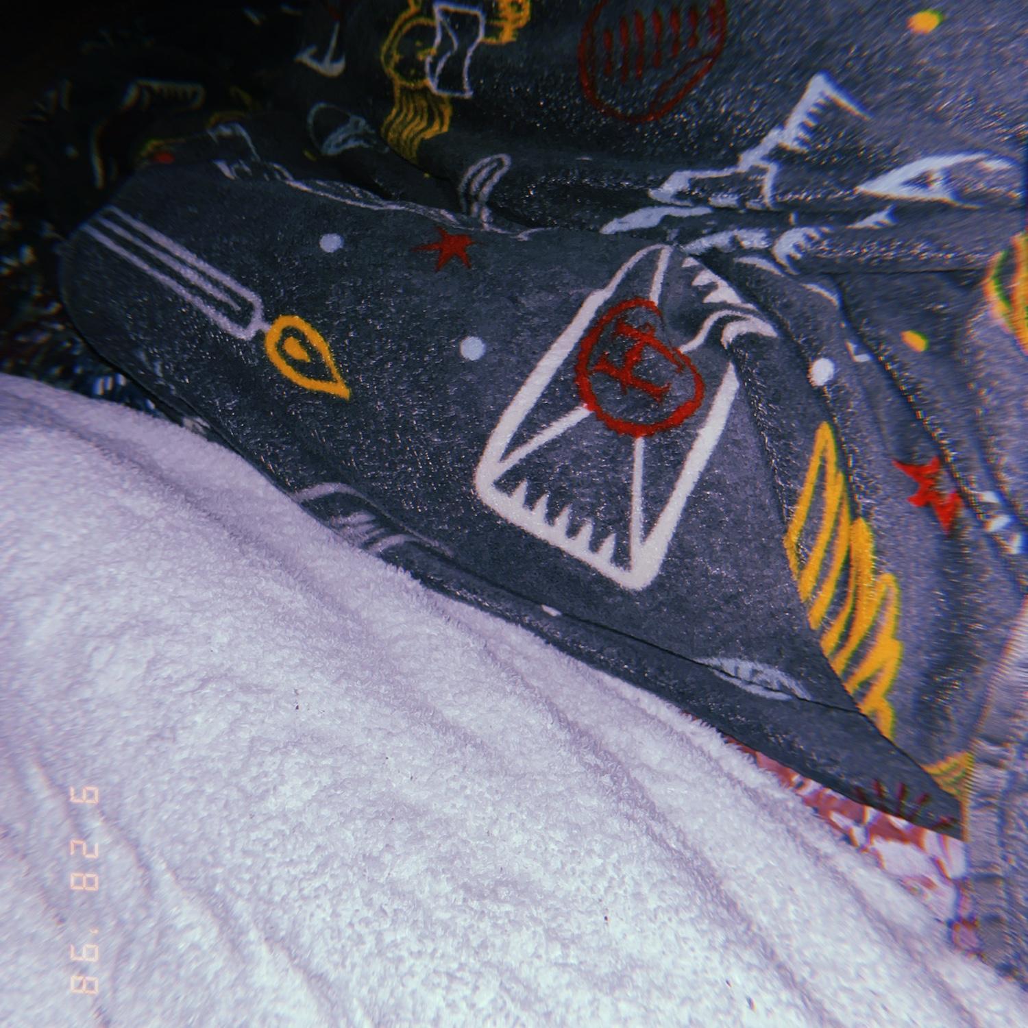 9/28/2023-Photo from the first time Merrick and MJ met when he came down to Lee University in Cleveland, Tennessee. MJ watched Harry Potter for the first time and he brought his Harry Potter blanket.