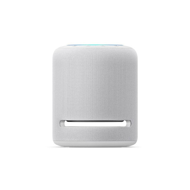 Like-New Amazon Echo Studio (newest model), Our best-sounding Alexa speaker, Perfect for living rooms, family rooms, and other large spaces, Glacier White