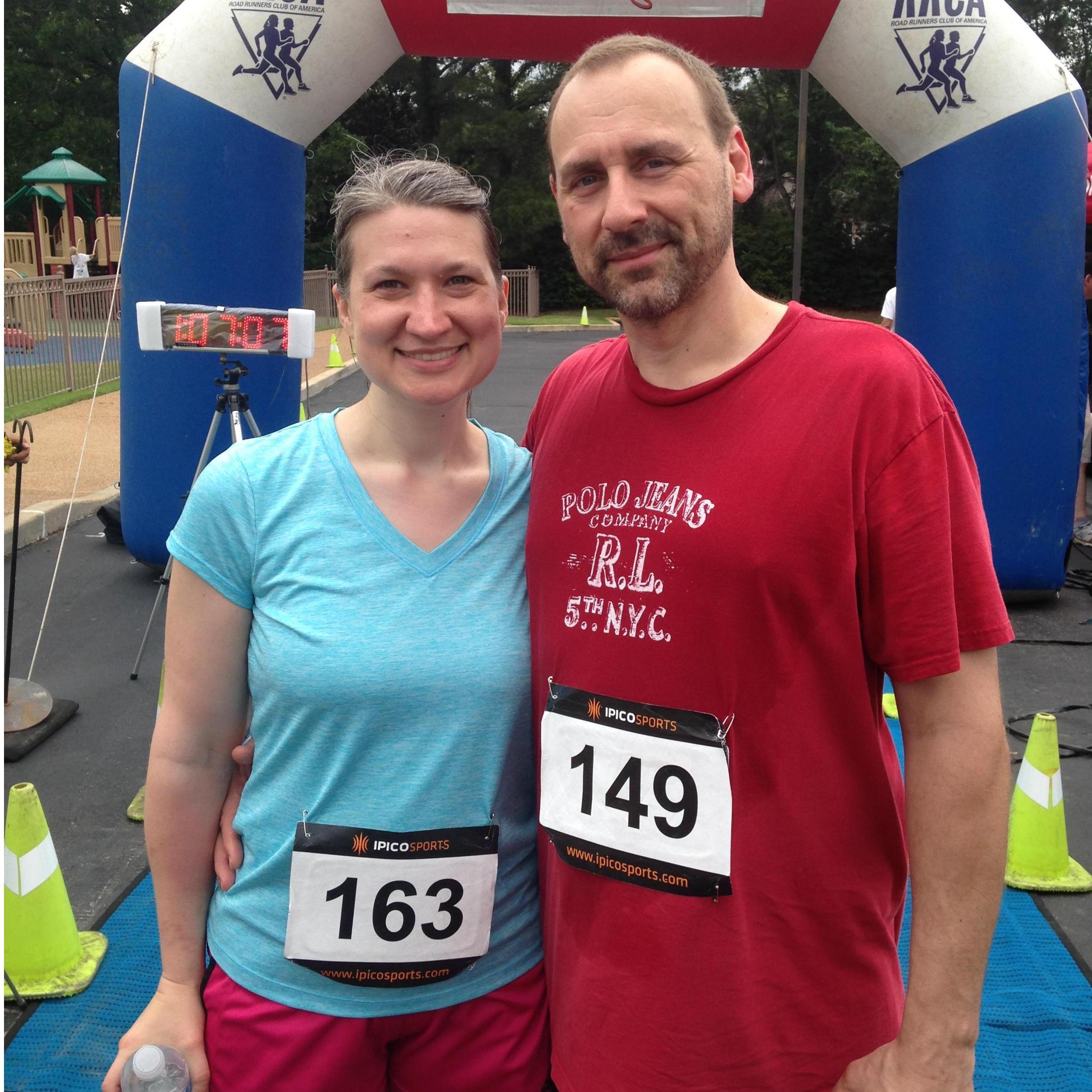 Our first 5k race - The Advance Memphis 5k!