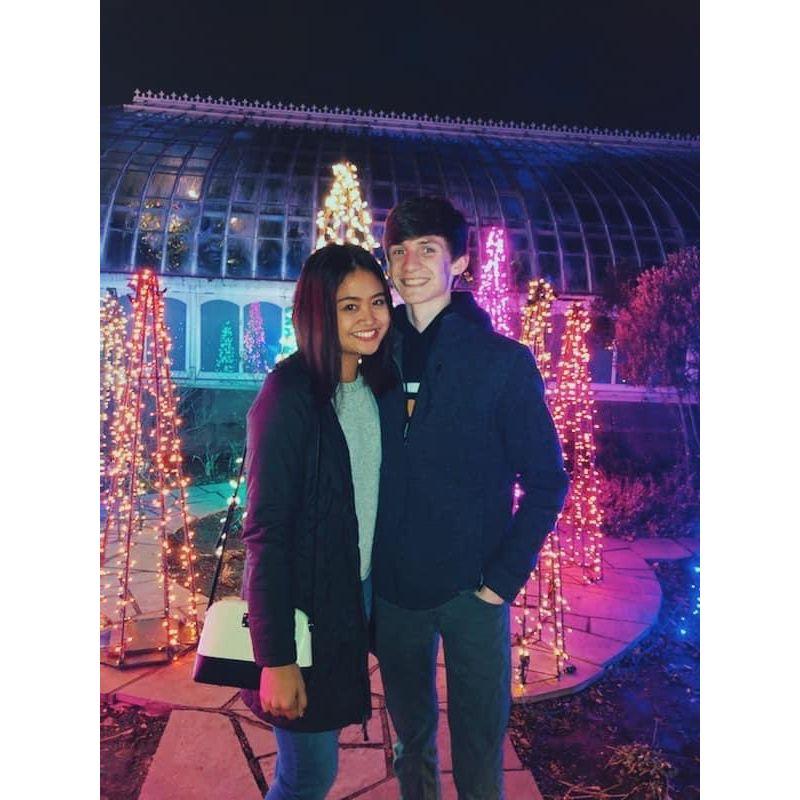 New Year's in Pittsburgh: flower show and light garden at Phipps Conservatory, 2019.