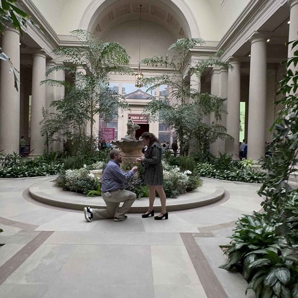11/11/24–our engagement at the National Gallery of Art in DC ❤️