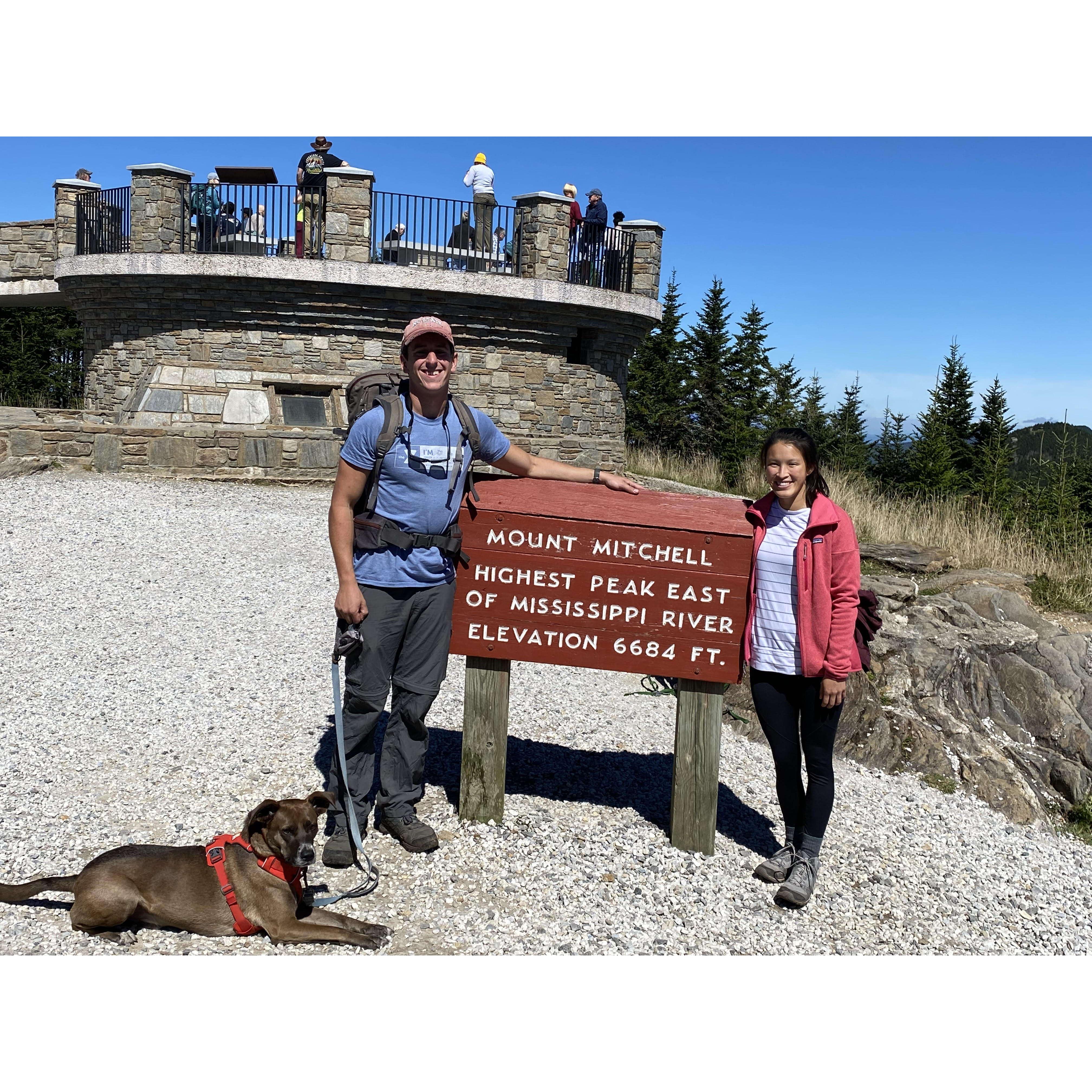 At the top of Mount Mitchell (2021)
