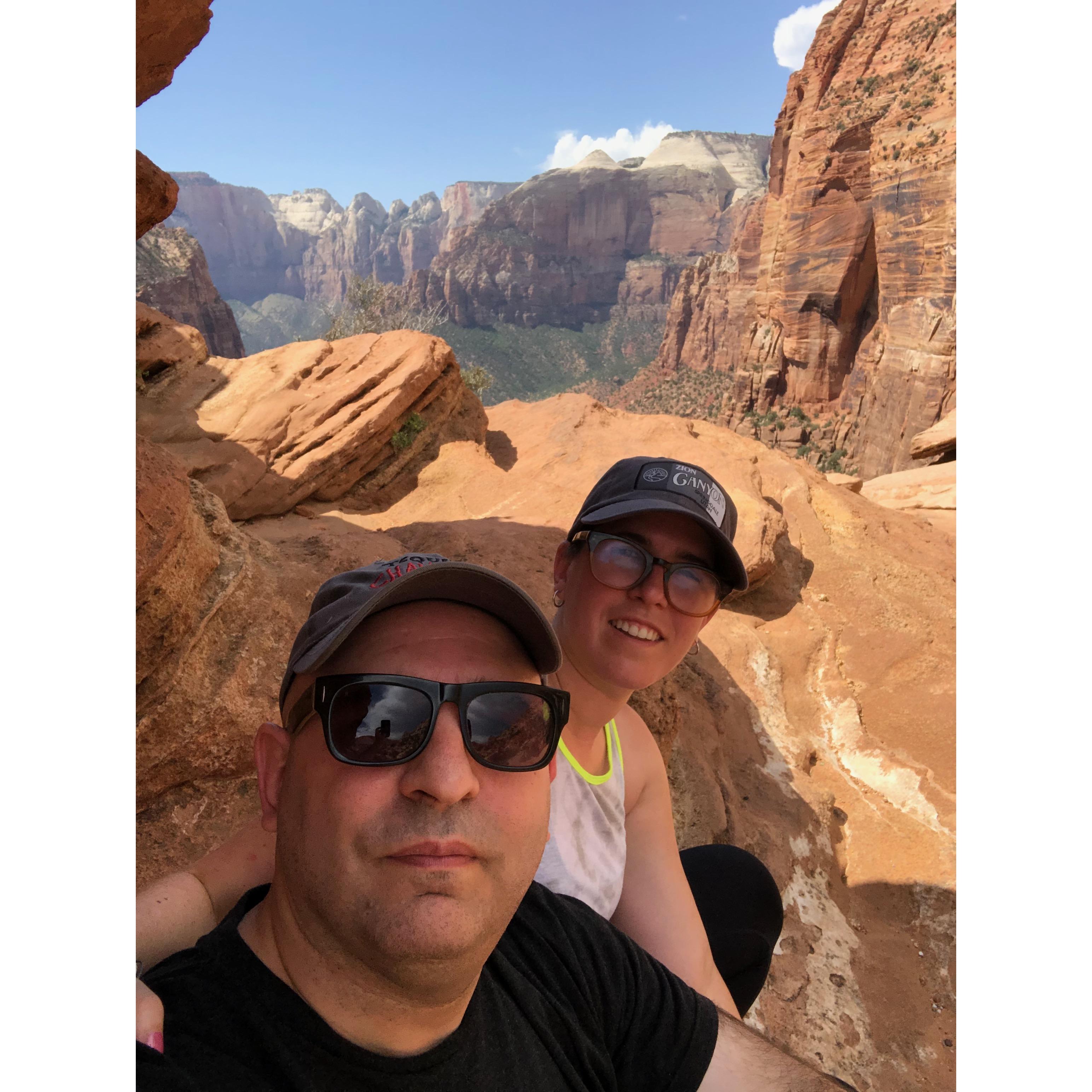Discovering Zion during Ben & Jean's wedding Sept 2018