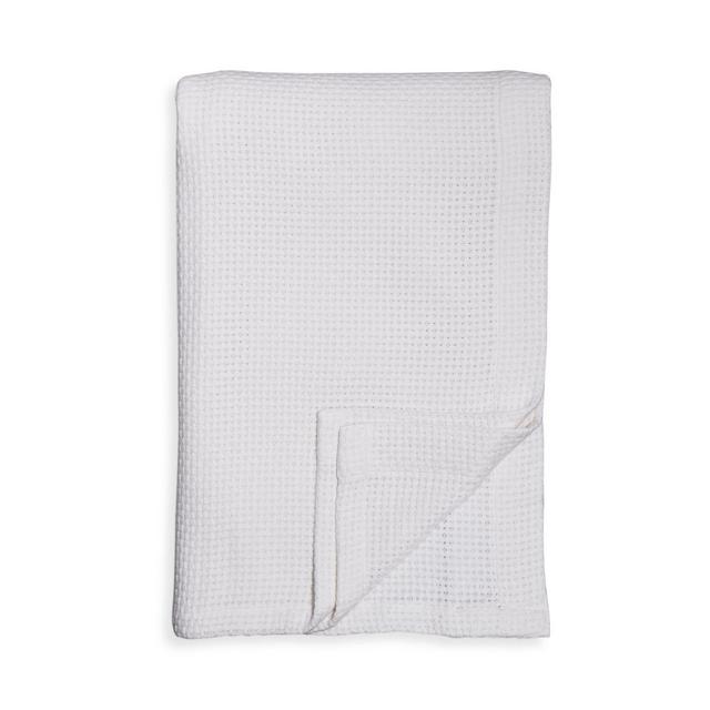 Sky Basketweave Cotton Blanket, King - 100% Exclusive