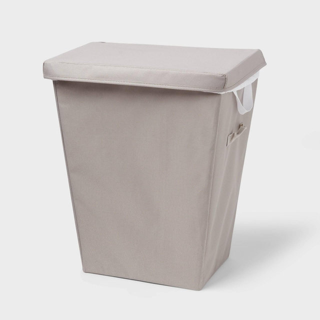 Gray Laundry Hamper with Lift Liner and Lid - Brightroom™