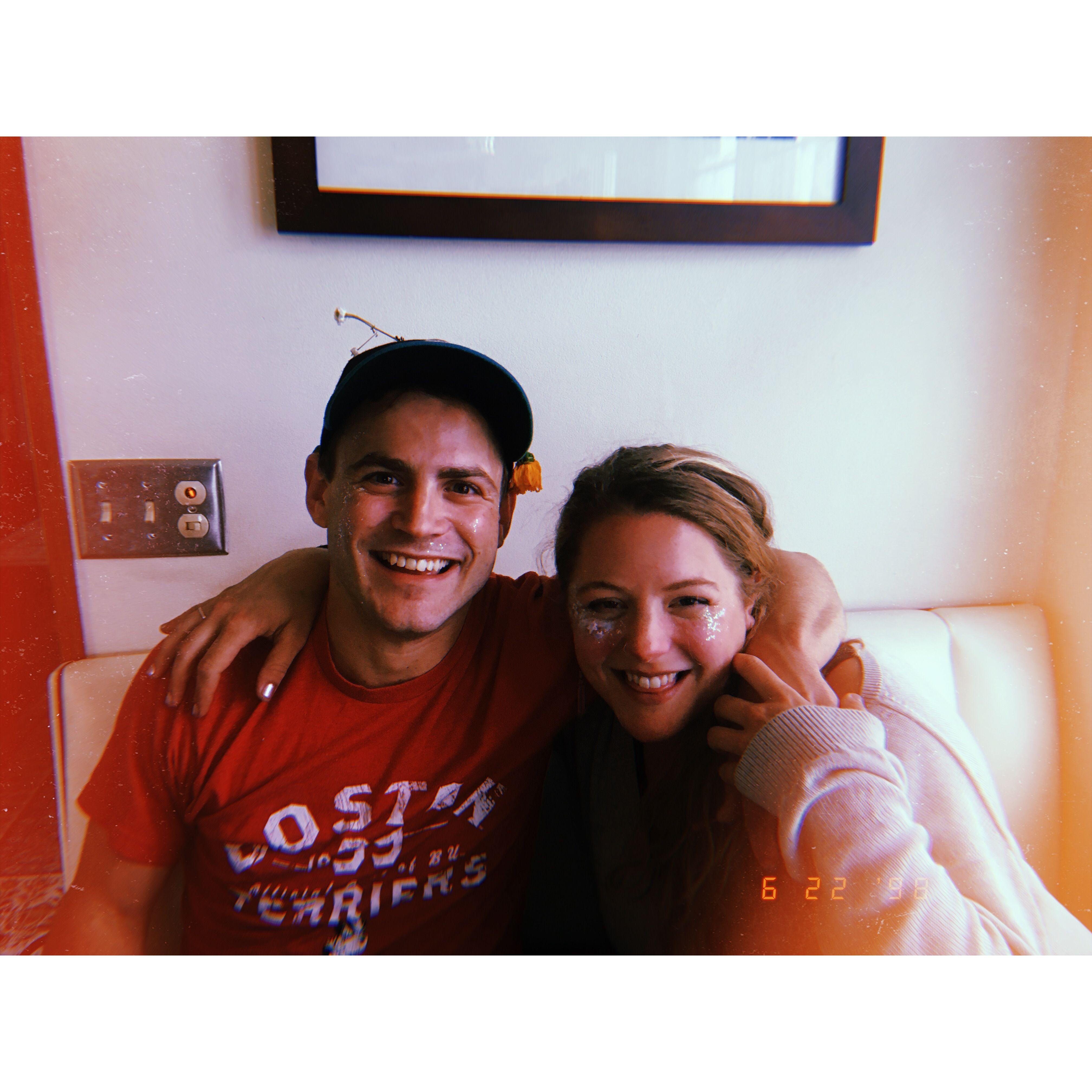 Our first photo together! Summer Solstice 2019.