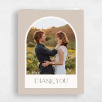 Beige Wedding Thank You - Majestic Photo