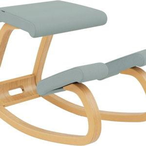 Kneeling Chair – Light Brown/Light Green