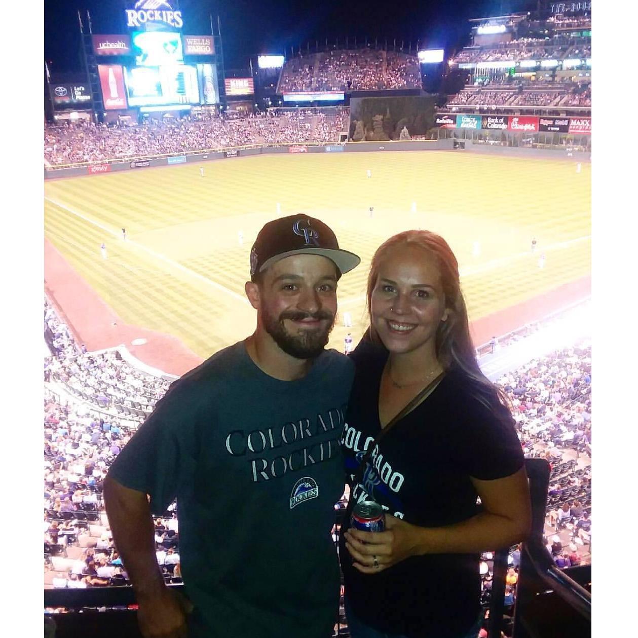 Box seats at the Colorado Rockies game!