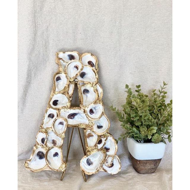 Large Oyster letter-Creole Pearl Designs