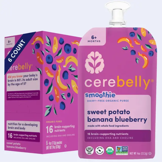 Sweet Potato Banana Blueberry Smoothie 6 Pack