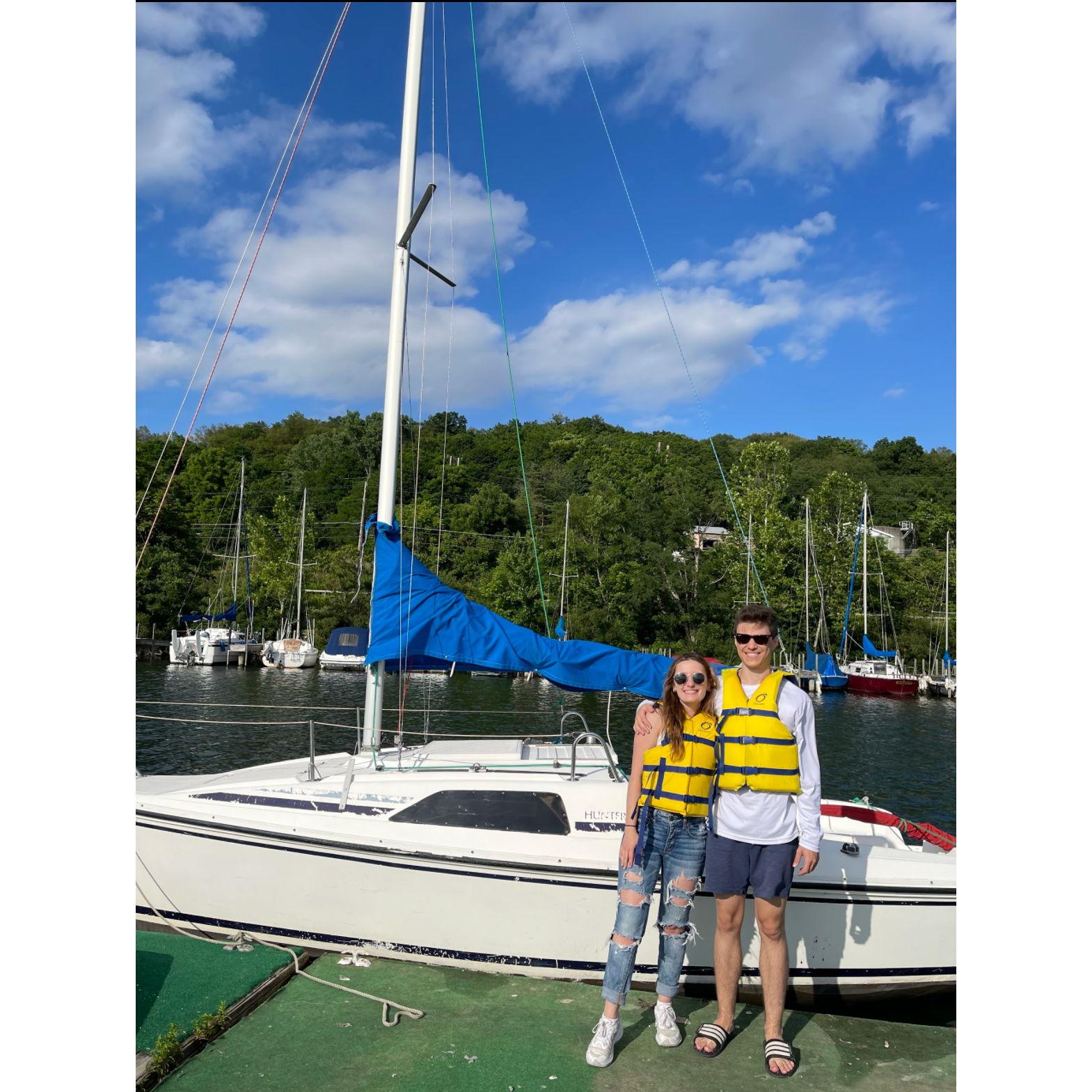 Sailing on Cayuga Lake