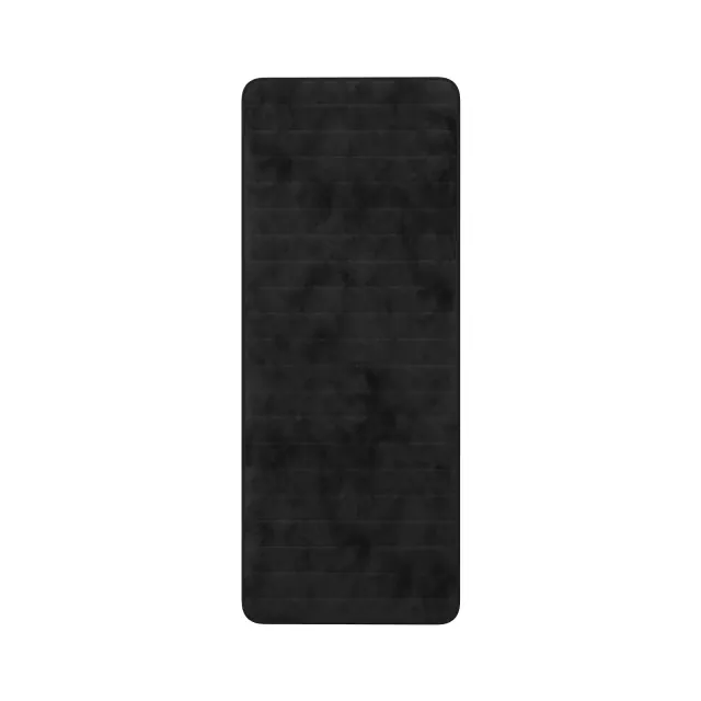 Hastings Home Memory Foam Nonslip Oversized Bathroom Rug - 24" x 59", Black