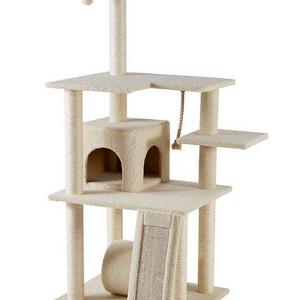 Frisco 62-Inch Cat Tree, Cream