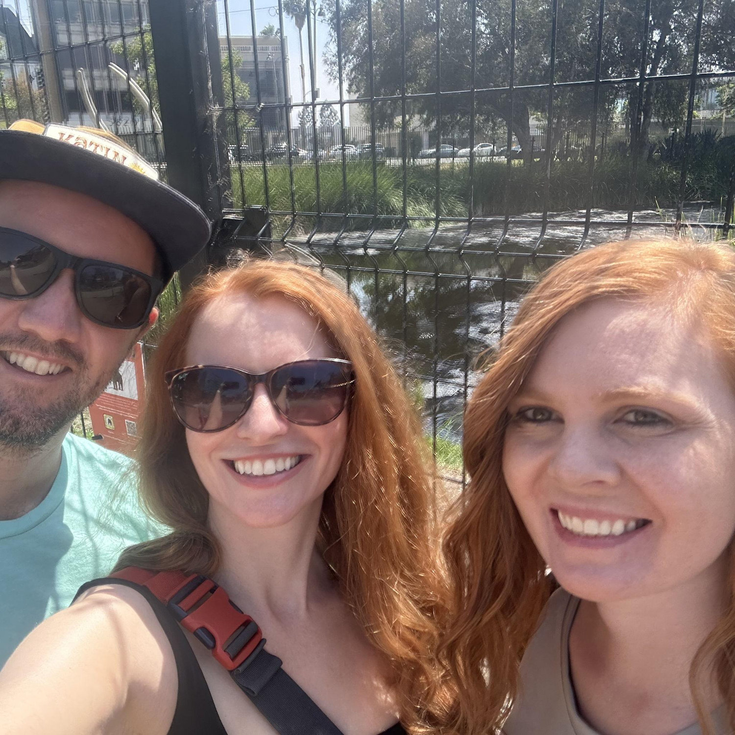 La Brea tar pits in LA with Stephie!